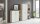 Aktenschrank TABOR 4 in Eiche Sonoma / weiß matt, Schrankwand, Büroschrank, abschließbar, Metallgriffe