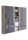 Aktenschrank TABOR 10 in Eiche Sonoma / anthrazit Hochglanz, Schrankwand, Büroschrank, abschließbar, Metallgriffe
