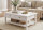Couchtisch KOPENHAGEN in weiß, Landhausstil, 2 Schubkästen, 102 cm breit