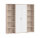 Büromöbel-Set / Arbeitszimmer OFFICE LINE + Highboard in Eiche Sonoma / weiß
