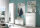 Garderoben-Set SLICE in weiß / weiß Hochglanz MDF, 5-tlg., (BxHxT) 210x198x40 cm