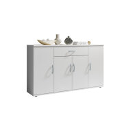 Kommode / Sideboard LILLY 13 in weiß 117 cm breit