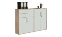 Aktenschrank TABOR 12 in Eiche Sonoma / weiß matt,...