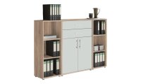Aktenschrank TABOR 13 in Eiche Sonoma / weiß matt,...