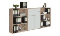 Aktenschrank TABOR 14 in Eiche Sonoma / weiß matt,...