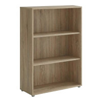 Aktenschrank TABOR 14 in Eiche Sonoma / weiß matt, Schrankwand, Büroschrank, Metallgriffe
