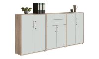 Aktenschrank TABOR 15 in Eiche Sonoma / weiß matt,...