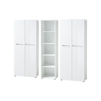 Aktenschrank MONTERREY 1 in weiß, Glasfront,...