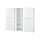 Aktenschrank MONTERREY 1 in weiß, Glasfront, Metallgriffe, abschließbar (BxHxT) 210x196x37 cm