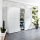 Aktenschrank MONTERREY 1 in weiß, Glasfront, Metallgriffe, abschließbar (BxHxT) 210x196x37 cm