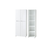 Aktenschrank MONTERREY 3 in weiß, Glasfront,...