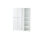 Aktenschrank MONTERREY 3 in weiß, Glasfront, Metallgriffe, abschließbar (BxHxT) 130x196x37 cm