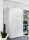Aktenschrank MONTERREY 3 in weiß, Glasfront, Metallgriffe, abschließbar (BxHxT) 130x196x37 cm