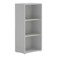 Aktenschrank TABOR 13 in lichtgrau / anthrazit Hochglanz, Schrankwand, Büroschrank, abschließbar, Metallgriffe
