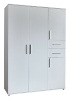 Kleiderschrank ALIYA in weiß, 4-türig, 2...