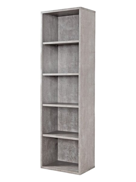 Standregal CLICK 5er in Betonoptik, werkzeuglose Montage, Click-System, (BxHxT) 53x178x32 cm