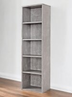 Standregal CLICK 5er in Betonoptik, werkzeuglose Montage, Click-System, (BxHxT) 53x178x32 cm