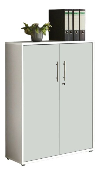 Aktenschrank TABOR in weiß / weiß matt