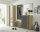 Garderoben-Set VOLAM in Artisan Eiche Nb./ schwarz, 5-tlg. (BxHxT) 230x196x38 cm