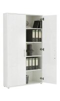 Büromöbel-Set TABOR PRO 4 in weiß / weiß matt, Arbeitszimmer Komplett-Set
