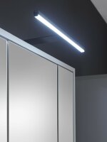 Badmöbel-Set Badezimmer TOURS 1 in grau / Sonoma, 4-tlg., Spiegelschrank inkl. LED-Beleuchtung, (BxHxT) 140x185x38 cm