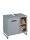 Badmöbel-Set Badezimmer TOURS 1 in grau / Sonoma, 4-tlg., Spiegelschrank inkl. LED-Beleuchtung, (BxHxT) 140x185x38 cm