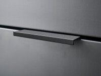 Badezimmer Highboard Badmöbel ASPEN schwarz matt