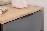 Kompaktgarderobe EASY in Artisan Eiche / anthrazit, (BxHxT) 88x195x35 cm