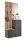 Kompaktgarderobe EASY in Artisan Eiche / anthrazit, (BxHxT) 88x195x35 cm