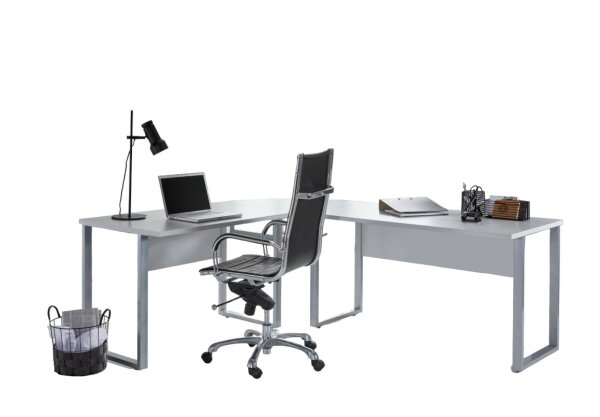 Winkelschreibtisch TABOR wechselseitige Montage, 205x177 cm