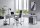 Winkelschreibtisch TABOR inkl. Rollcontainer, wechselseitige Montage, 205x177 cm
