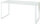 Schreibtisch inkl. Rollcontainer MONTERREY, Glasfront, Glasauflage, 160 cm breit