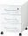 Schreibtisch inkl. Rollcontainer MONTERREY, Glasfront, Glasauflage, 160 cm breit