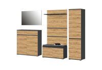 Garderoben-Set LAUSANNE 1, 5-tlg., Griffe und...