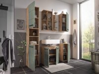 Badmöbel-Set Badezimmer VALENCIA 1, 5-tlg. mit Spiegelschrank