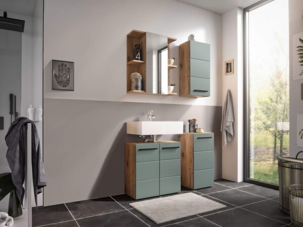 Badmöbel-Set Badezimmer VALENCIA 3, 4-tlg. mit Spiegelschrank