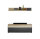 Wohnwand Anbauwand LIMOGES in Artisan Eiche Nb. / anthrazit, inkl. LED-Beleuchtung