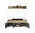 Wohnwand Anbauwand LIMOGES in Artisan Eiche Nb. / anthrazit, inkl. LED-Beleuchtung