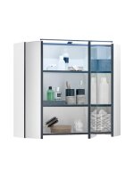 Badezimmer Spiegelschrank 80 cm Badmöbel VENEZIA...
