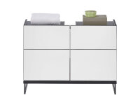 Badezimmer Waschbeckenunterschrank 80 cm Badmöbel VENEZIA Weiß matt