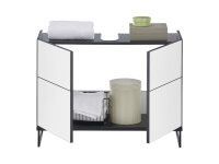 Badezimmer Waschbeckenunterschrank 80 cm Badmöbel VENEZIA Weiß matt