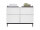 Badezimmer Waschbeckenunterschrank 80 cm Badmöbel VENEZIA Weiß matt