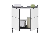 Badezimmer Waschbeckenunterschrank 60 cm Badmöbel VENEZIA Weiß matt