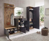 Garderoben-Set COMO in anthrazit / Artisan Eiche Nb.,...
