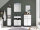 Badezimmer Badmöbel-Set VENEZIA weiß matt Hochschrank Spiegelschrank WBU Highboard Set 1