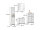 Badezimmer Badmöbel-Set VENEZIA weiß matt Hochschrank Spiegelschrank WBU Highboard Set 1