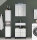 Badezimmer Badmöbel-Set VENEZIA weiß matt Hochschrank Spiegelschrank WBU Set 2