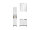 Badezimmer Badmöbel-Set VENEZIA weiß matt Hochschrank Spiegelschrank WBU Set 2