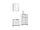 Badezimmer Badmöbel-Set VENEZIA weiß matt Spiegelschrank WBU Highboard Set 3