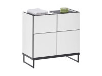 Badezimmer Badmöbel-Set VENEZIA weiß matt Spiegelschrank WBU Set 4